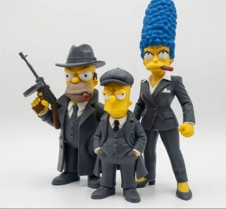 CreavionFlexi- Bart,Homer And Marge Simpson