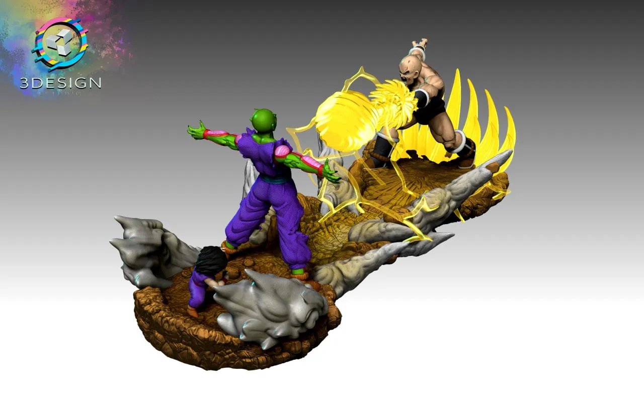 Piccolo Vs Nappa - Dragon Ball