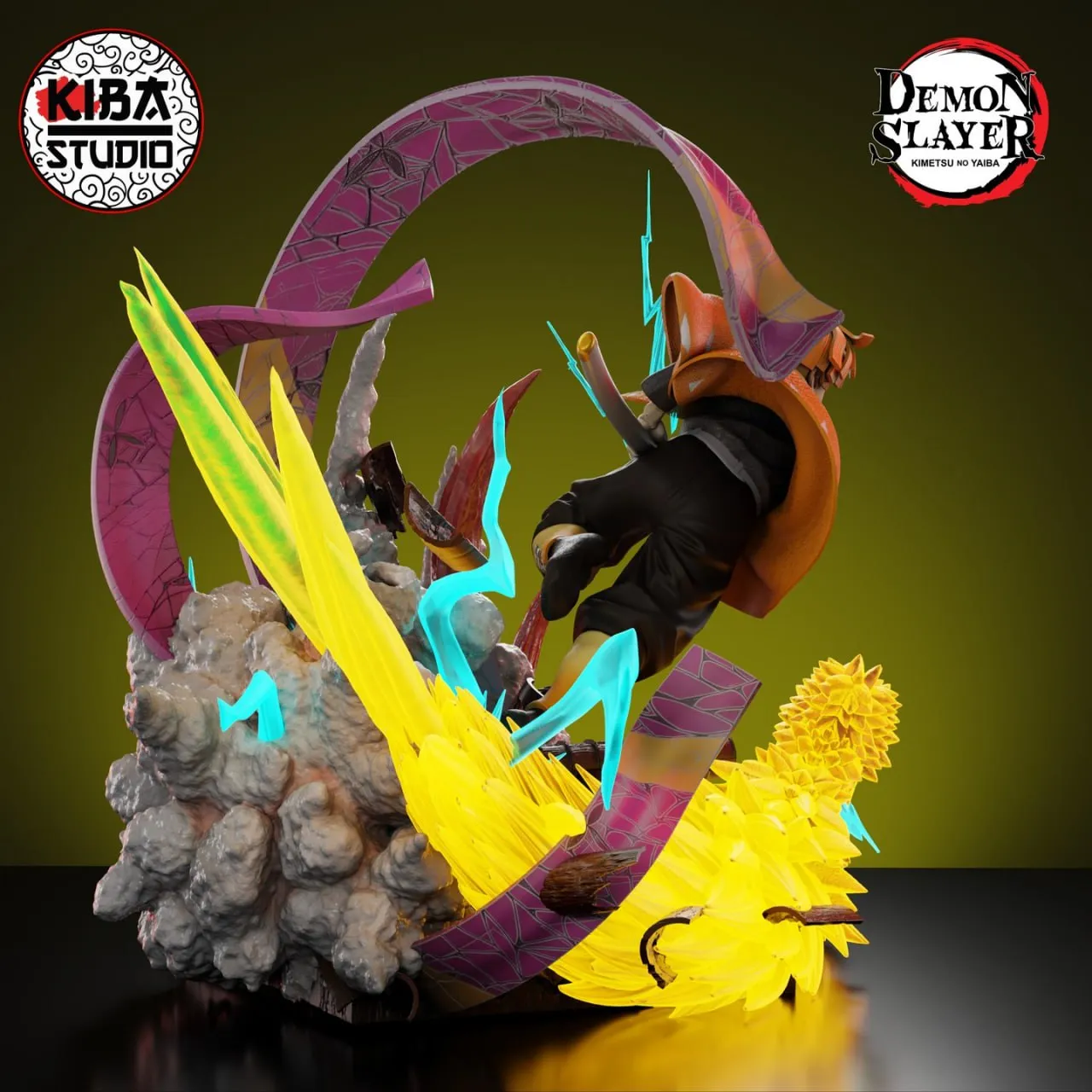 Zenitsu Agatsuma - Demon Slayer - Kiba Studio
