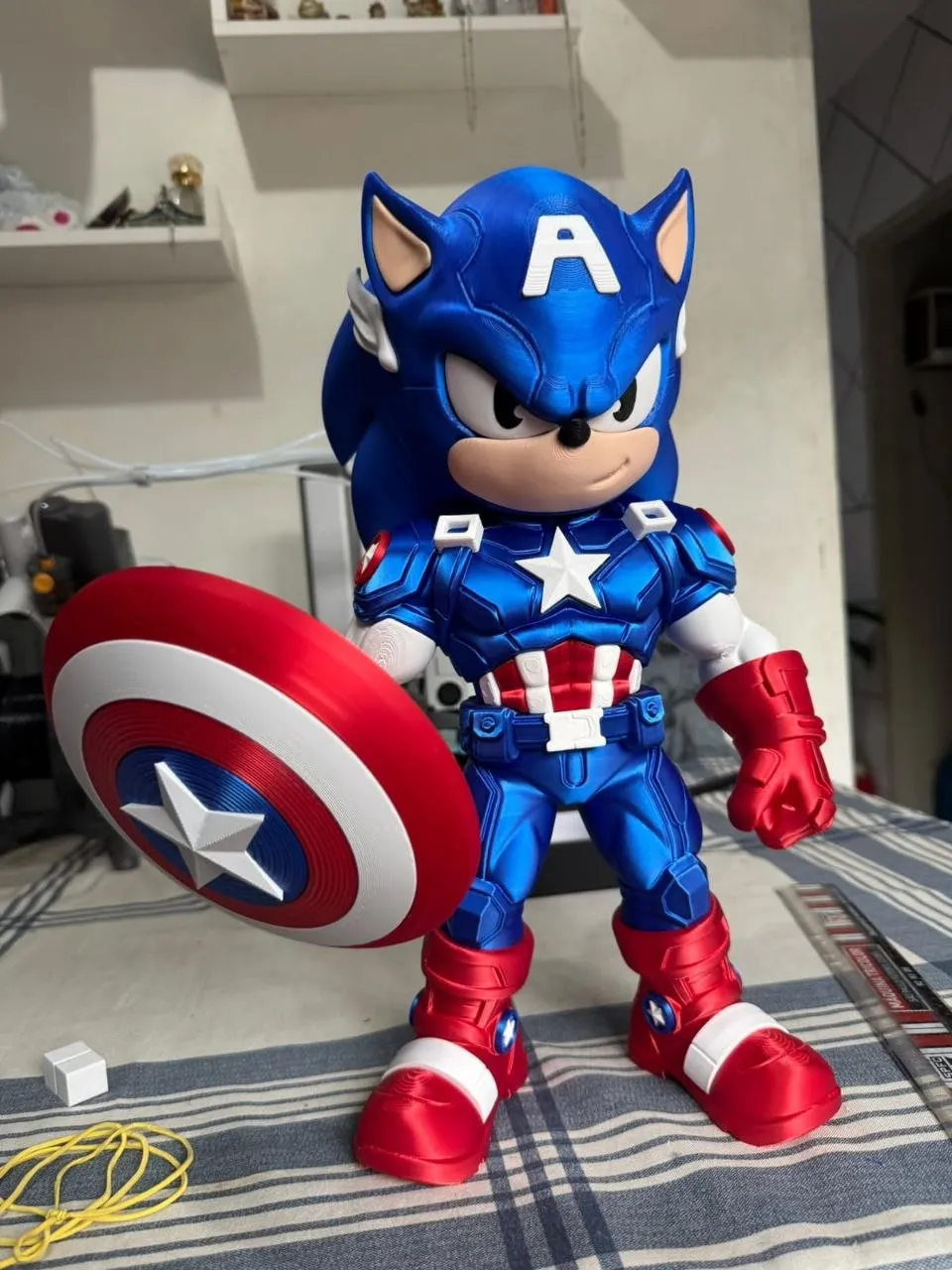 Sonic Captain America Fan Art No Ams Multiparts 3mf20260513 1 Yocv25