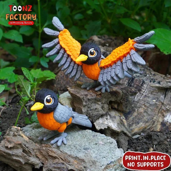 Flexi-American-Robin-Bird