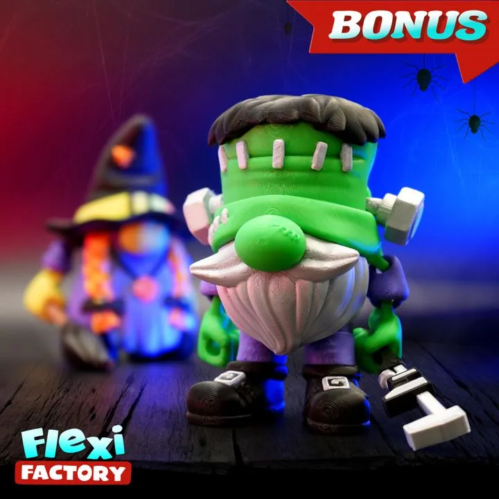 Bonus Flexi Factory Frankenstein Gnome