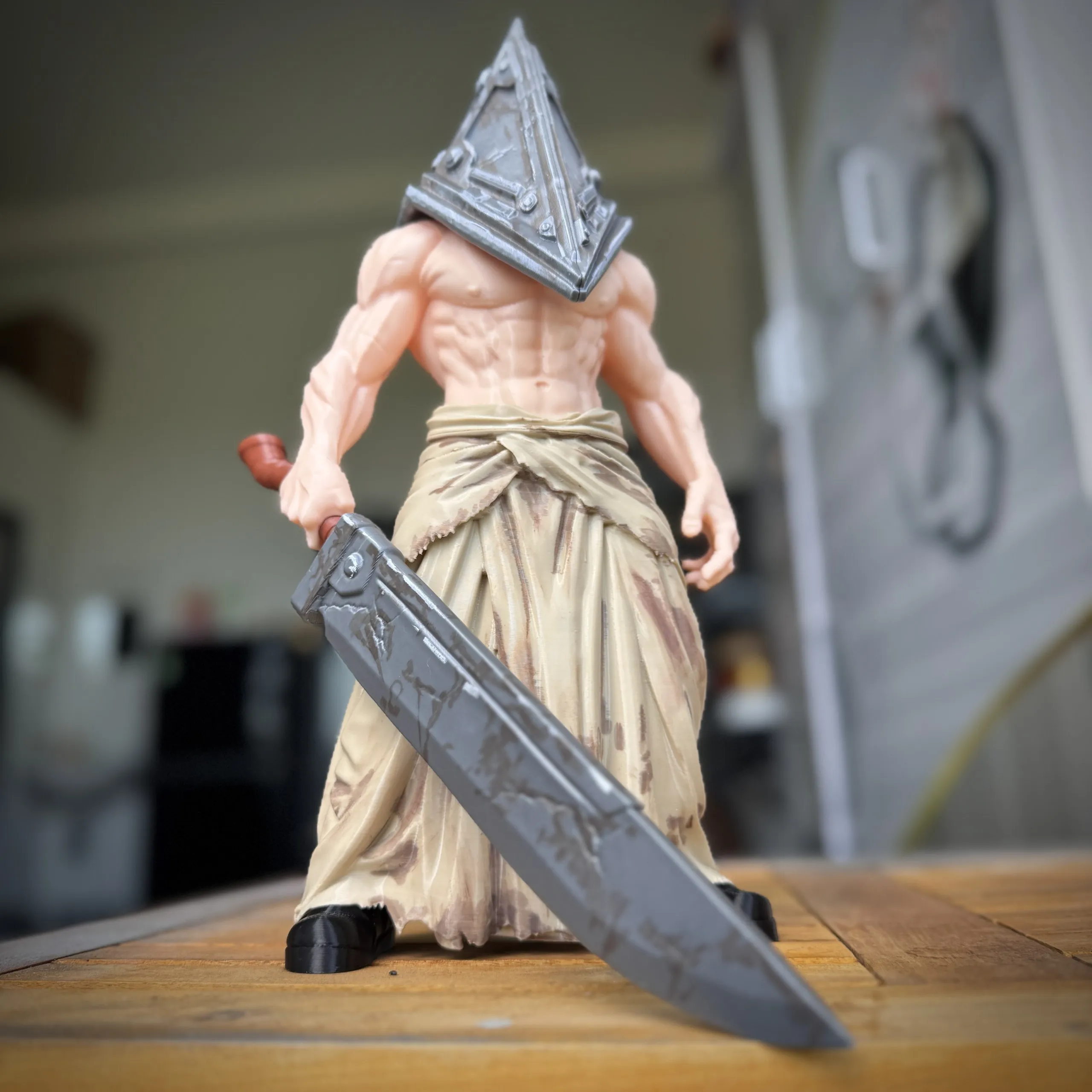 Pyramid Head Fan Art No Ams Multiparts3mf Silent Hill DecorMaster