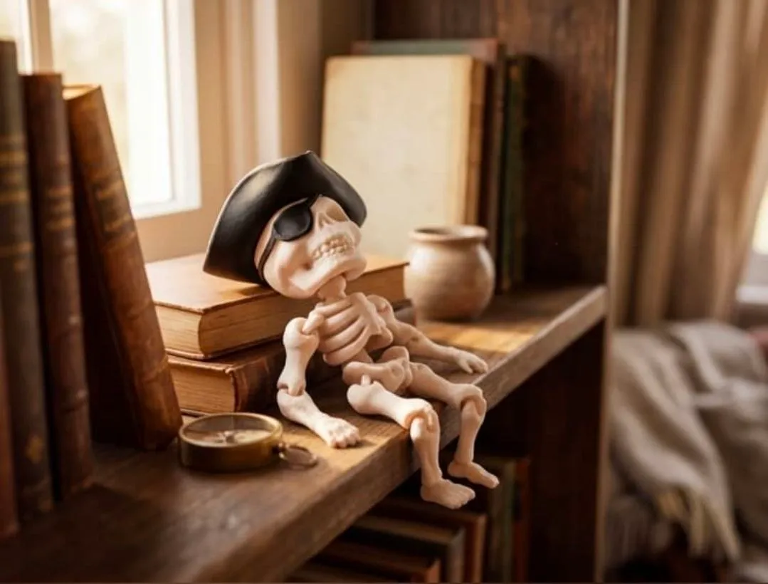 Articulated Pirate Skeleton Mini Figure