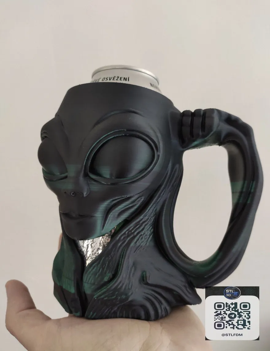Alien (The Grey) Can Holder Beer Mug