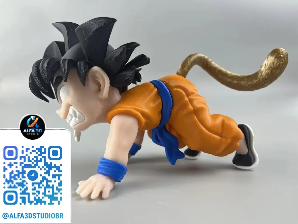 Dragon Ball - Punho Do CãO Louco Pequeno Goku