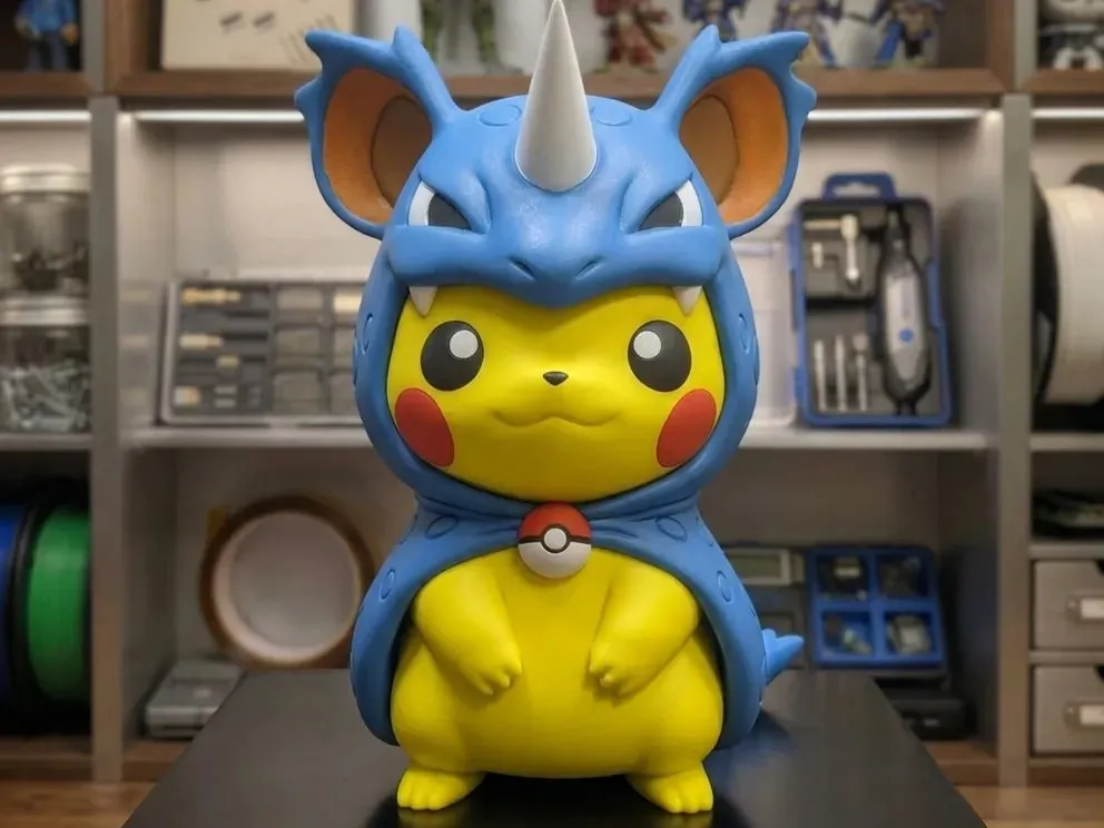 Pikachu Nidoking Poncho Multipart
