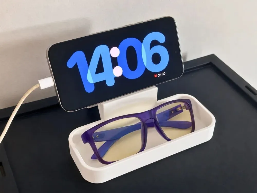 Phone Stand Glasses Tray