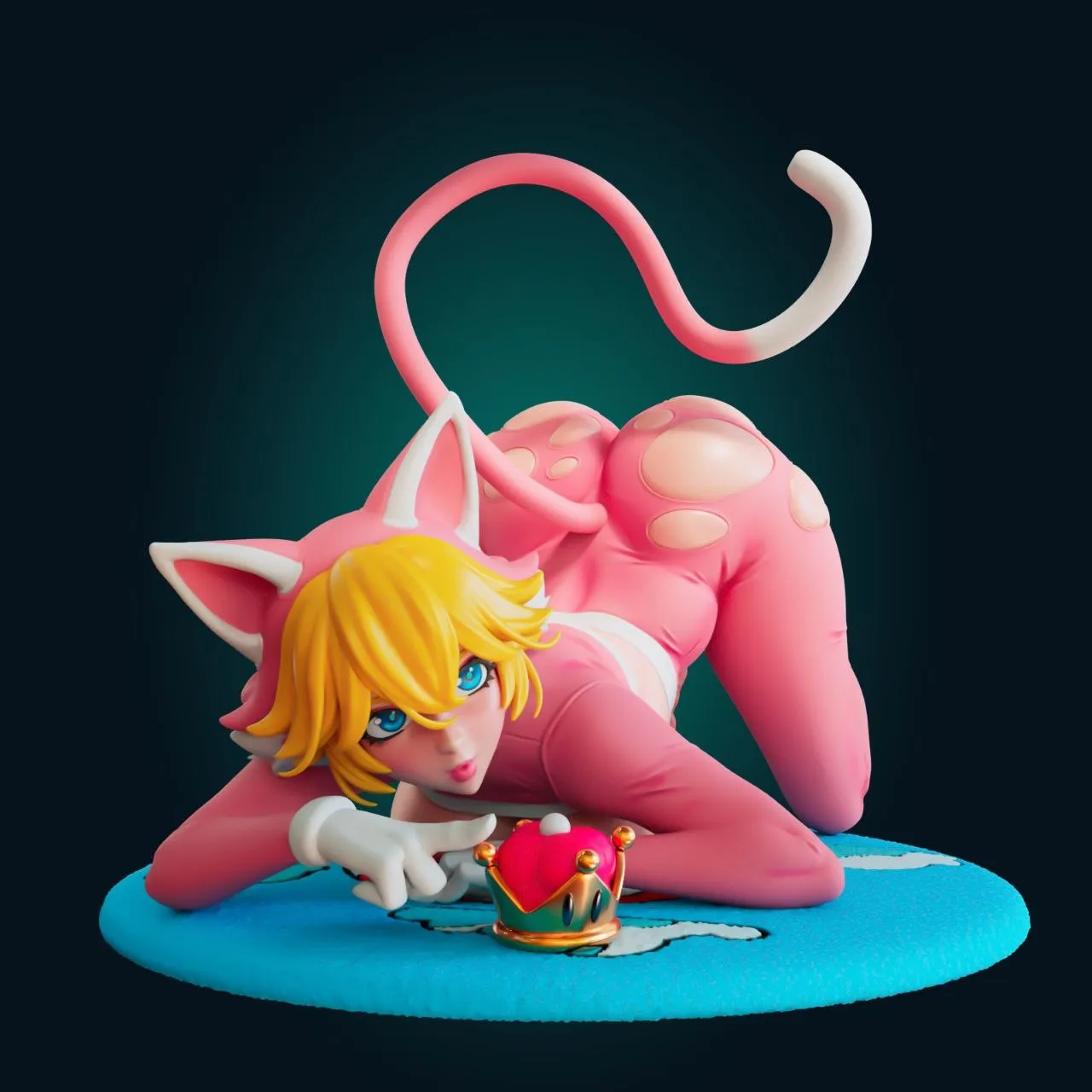 OFFICER-RHU - Super Mario - Cat Peach