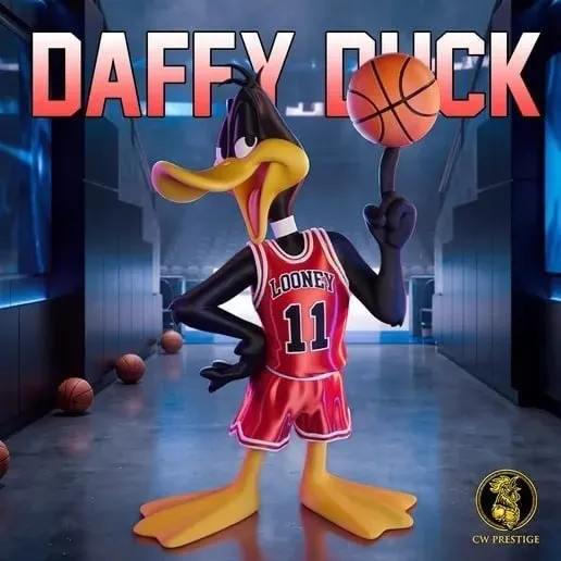 Looney Tunes X Chicago Bulls Trio Daffy