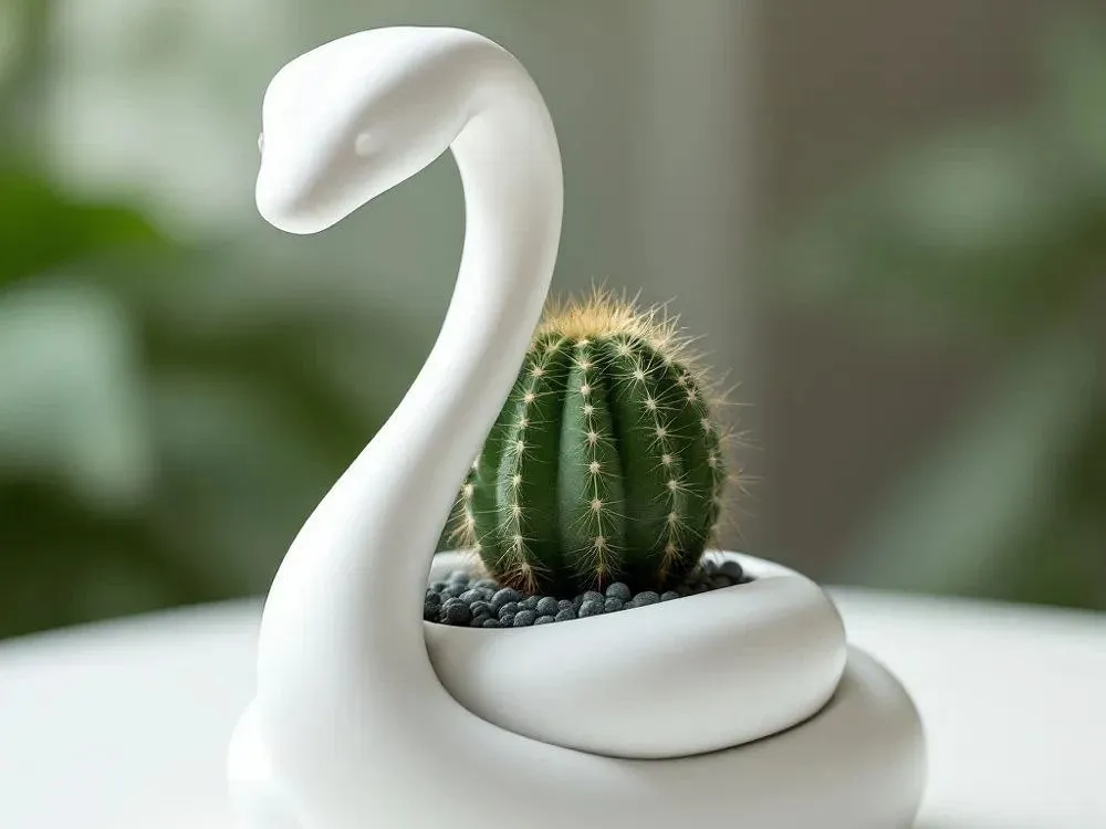 Snake Flower Pot – Unique Vase Decor