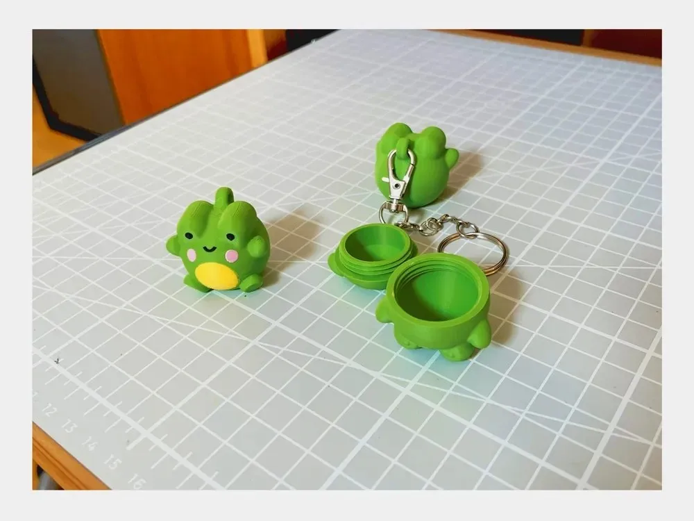 Froggy Keychain Container
