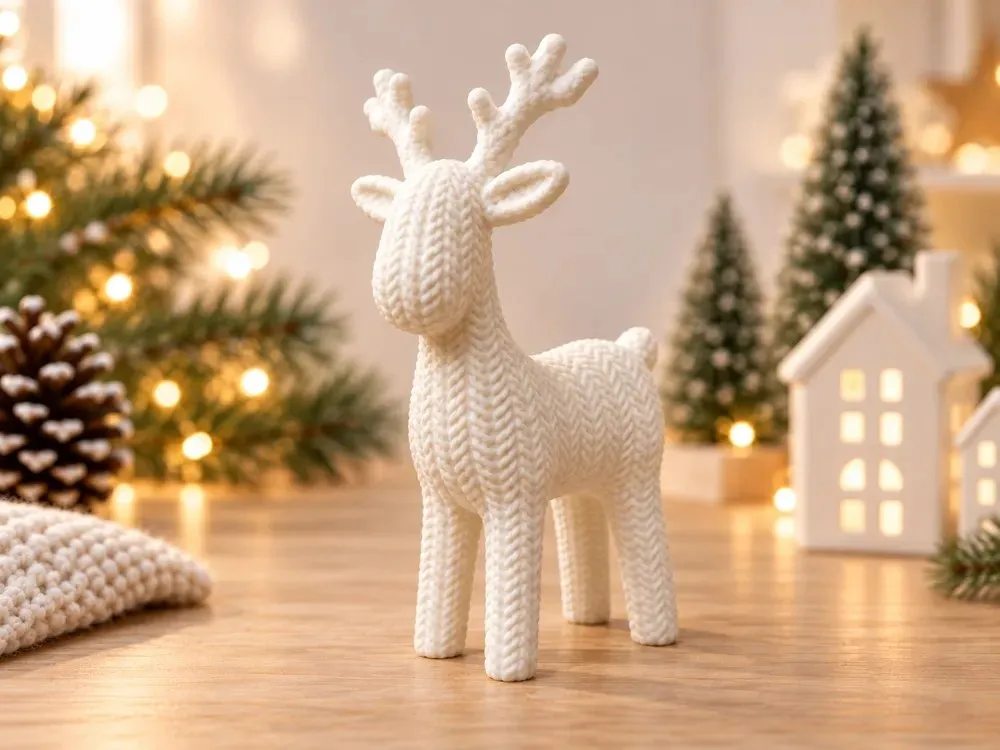Knitted Reindeer Stls