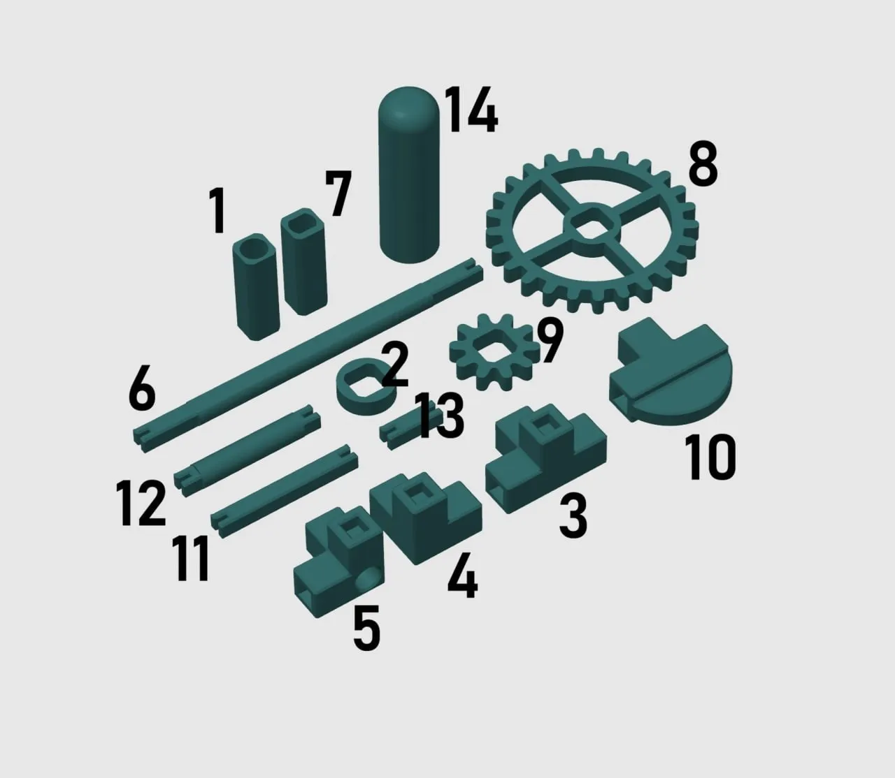 Gears-Printkaas