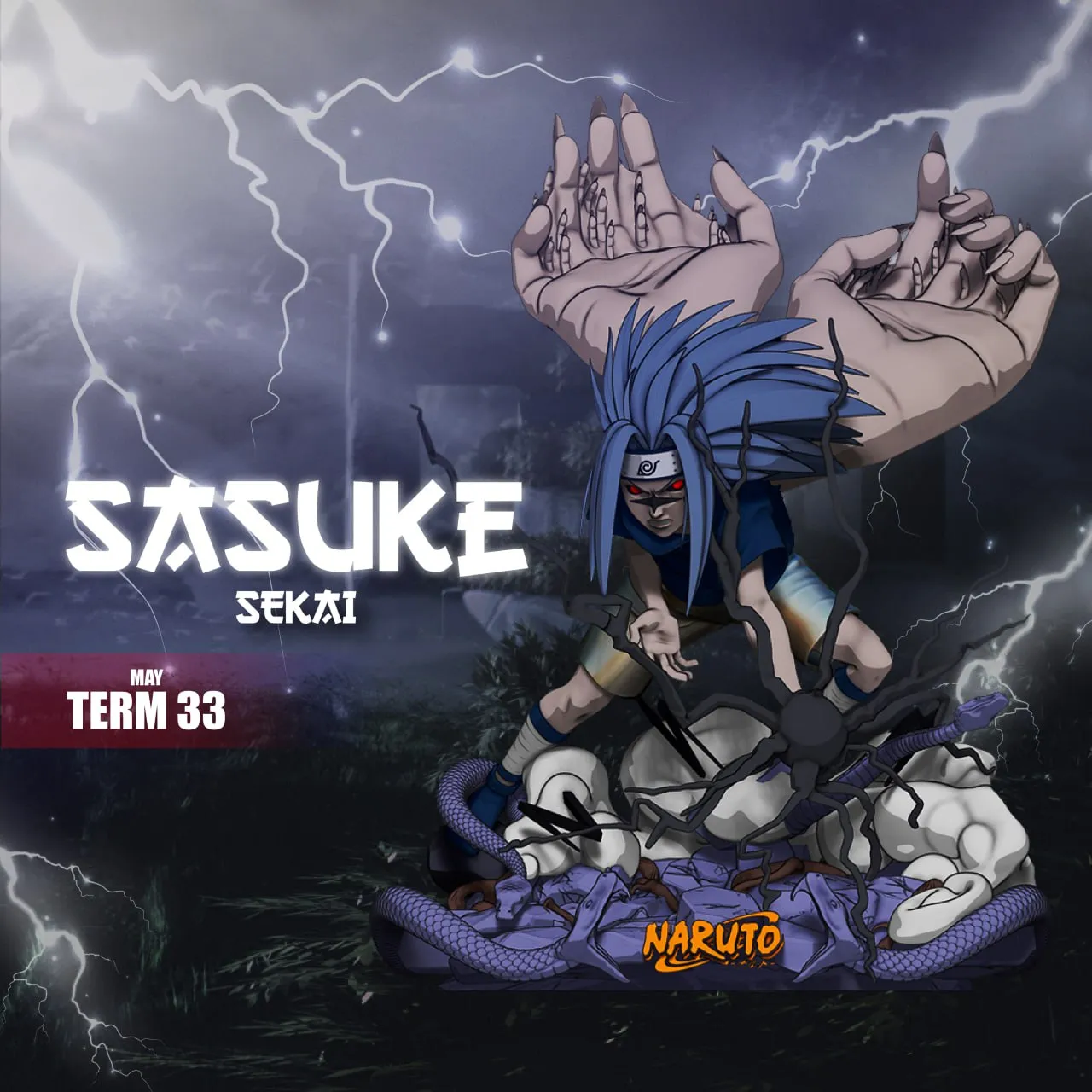 Sekai 3D Models - Sasuke Bust 90mm (Non Supported)