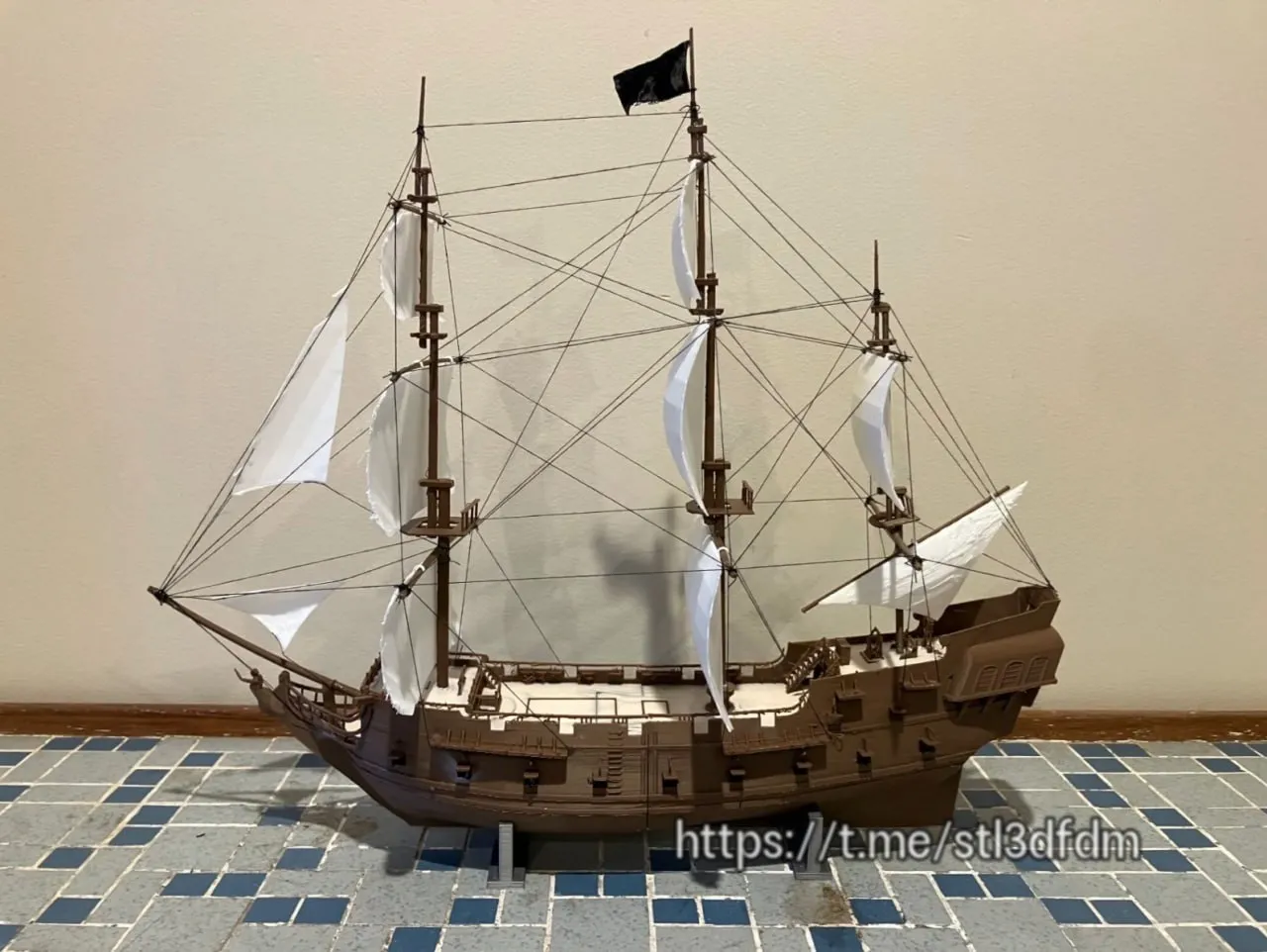 Pirate Ship (Based On The Black Pearl) Stls