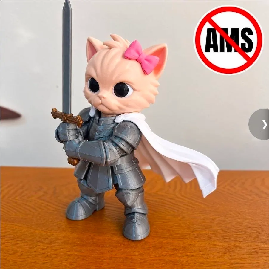 Kitten With Sword