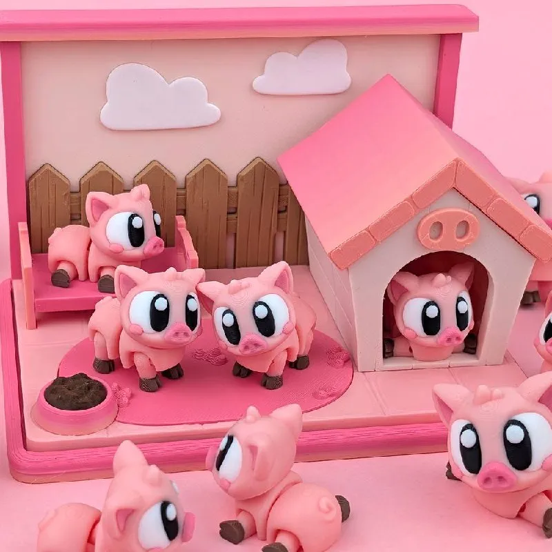 3DGOB - Piggy Playset