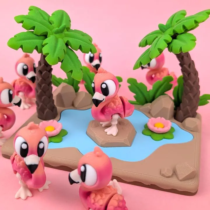 3DGOB - Flamingo Pink Lagoon