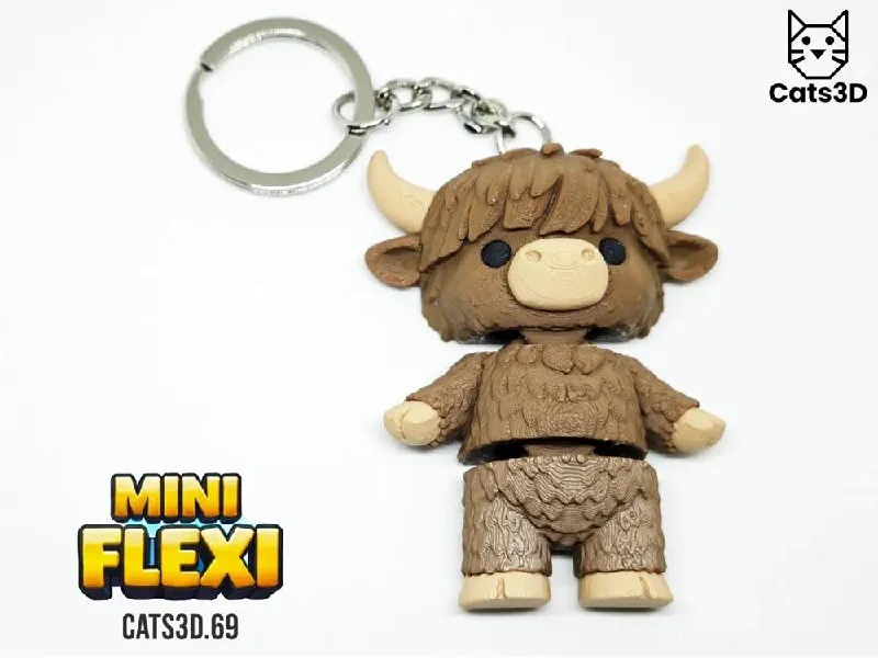 Cats 3D Studio - Highland Cow - MakerWorld