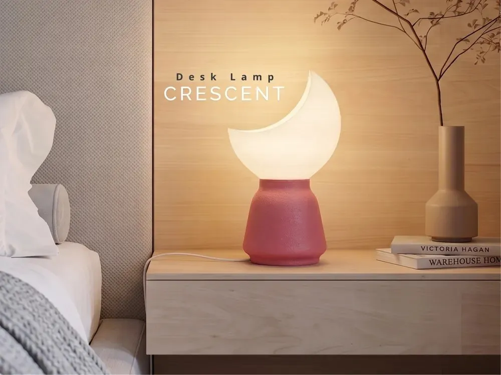 Crescent Lamp-Fuzzy Skin Stls
