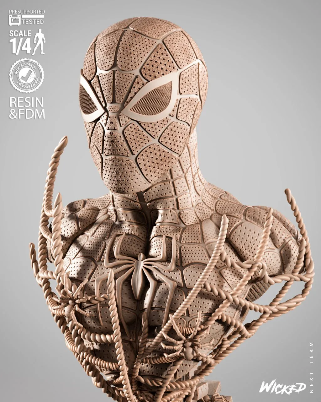 WICKED Spiderman 2025 Portrait Bust T Me MOXOMOR Aka