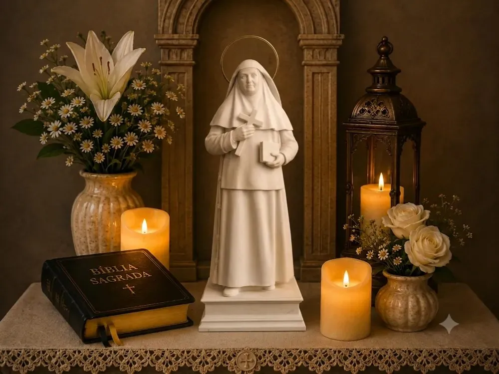 HH 3DPRINT - SANTA ANGELA DE LA CRUZ - COM ARO