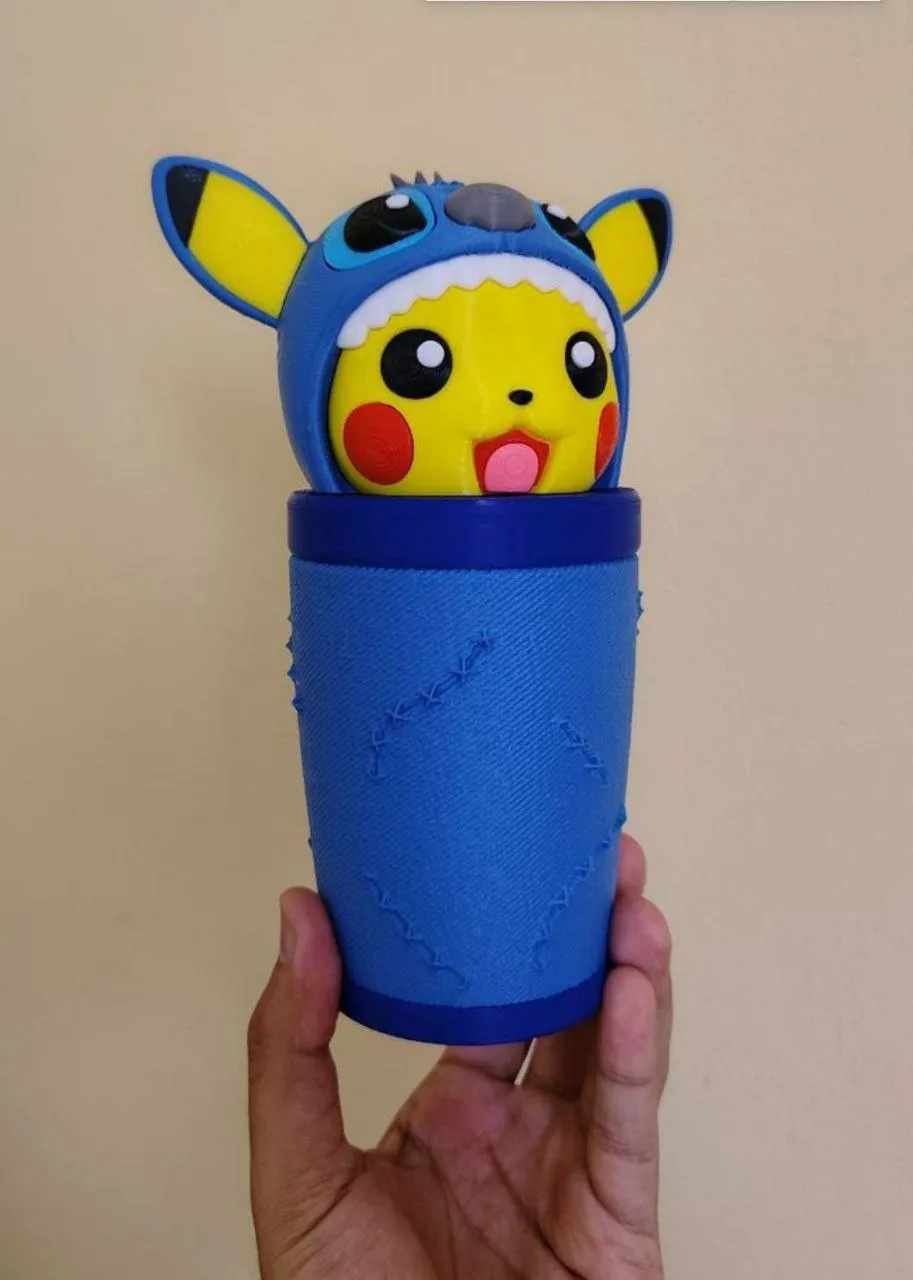 Vaso Pikachu Stitch