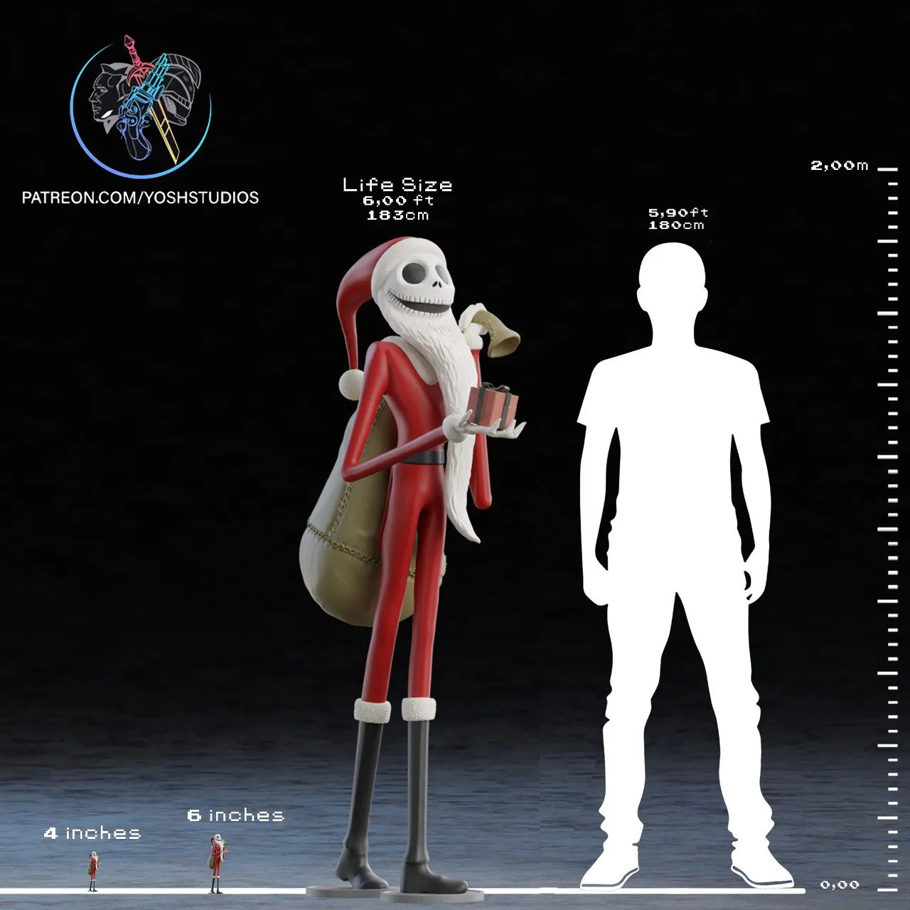 Christmas Jack Skellington Life Sized