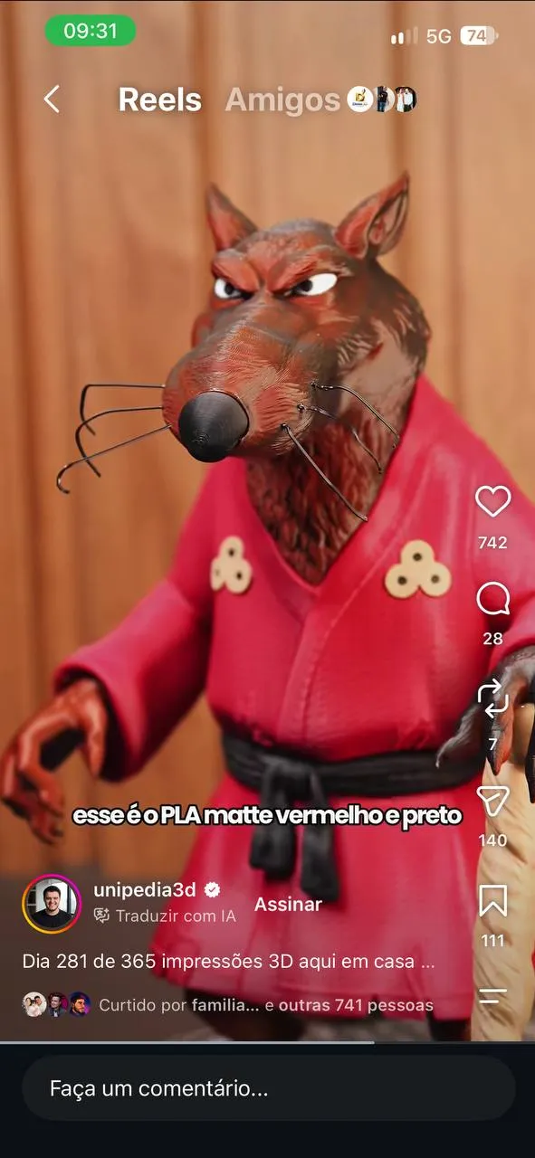 Master Splinter Fan Art 28cm