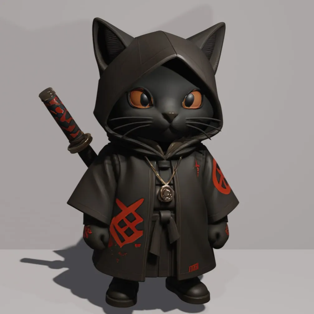Chibiworld3d - Cute Ninja Cat