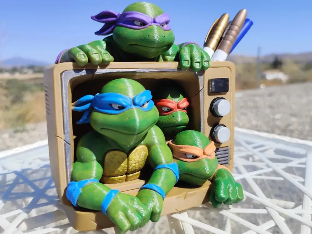 TMNT TV Pen Holder