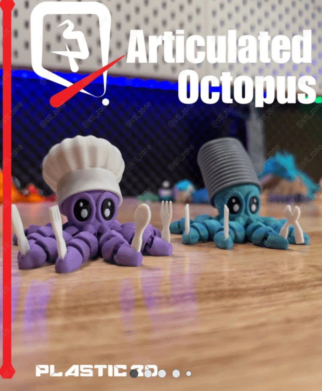 Articulated Octopus Chef