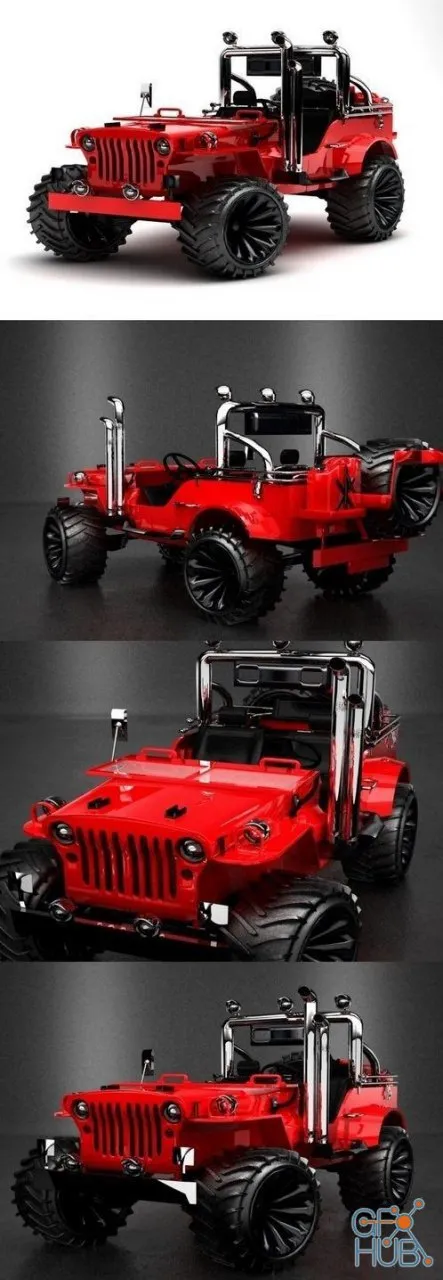 Jeep Rubicon LP 3D Model