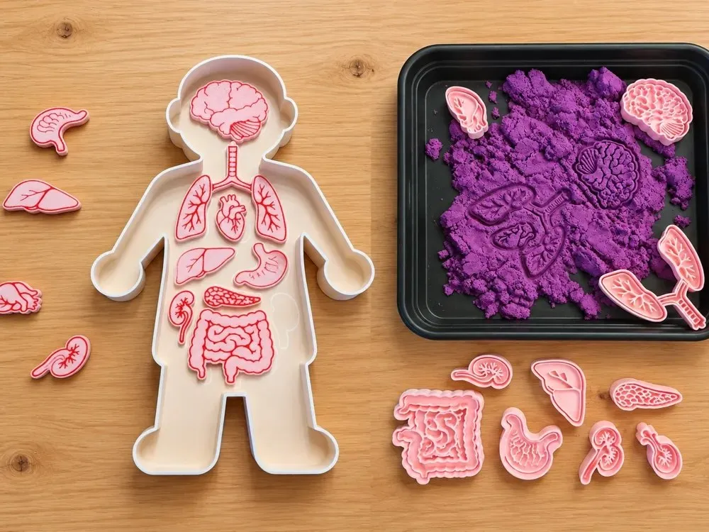 Menselijk Lichaam Anatomie Puzzel Sensorische Set