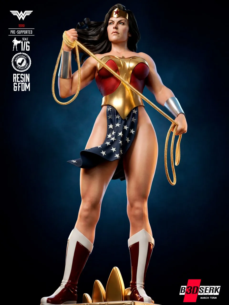 Wonder Woman Kingdom Come Sculpture Medium Cuts Saturn Size