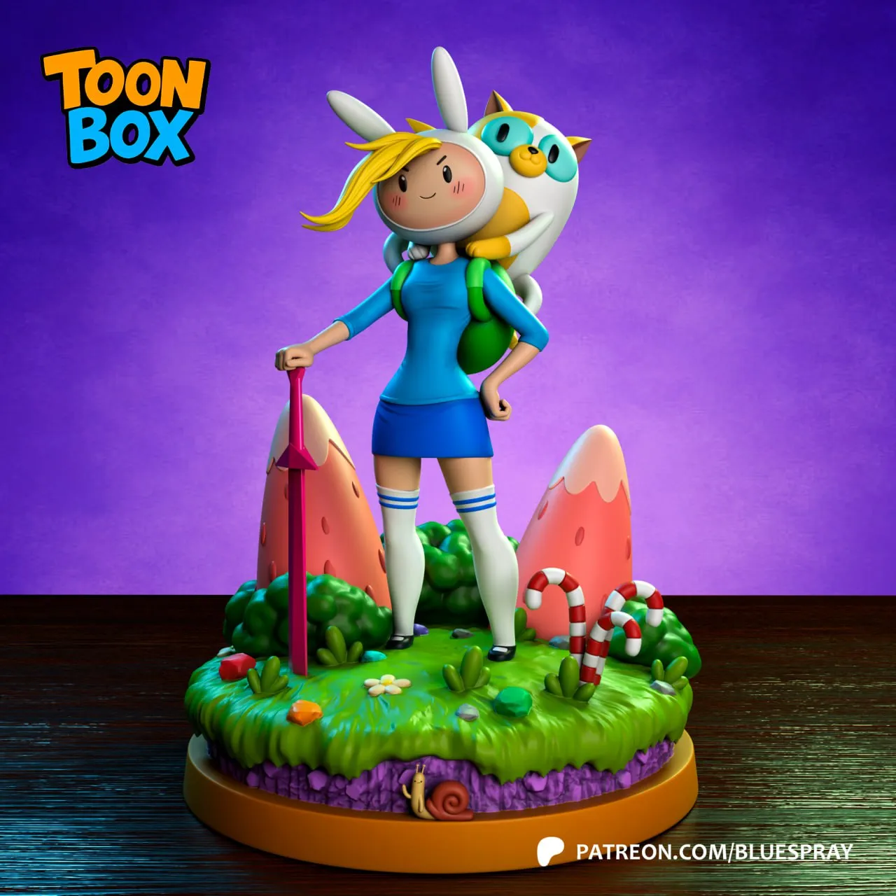 BlueSpray - Fionna Campbell - ToonBox T Me MOXOMOR Aka