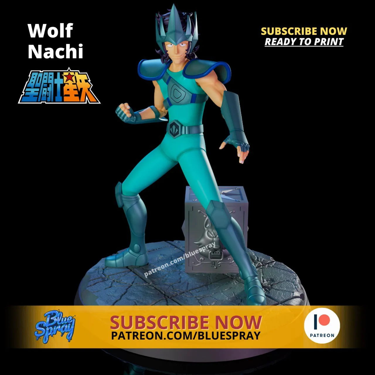 Nachi De Lobo Saint Seiya - Blue Spray