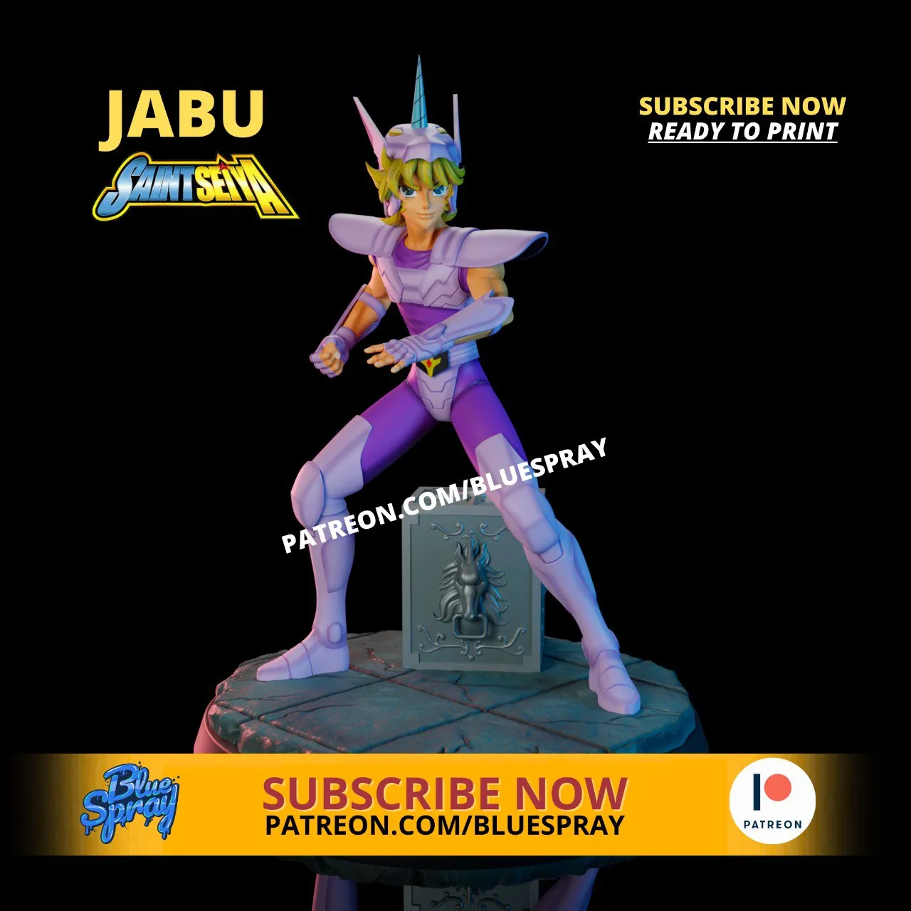 Jabu De Unicornio Saint Seiya - Blue Spray