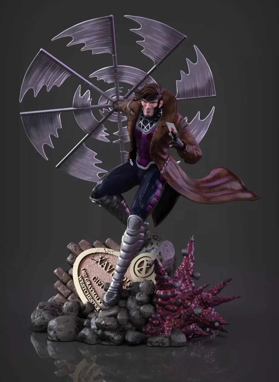Gambit Diorama Statue (Gambit X-Men) T Me MOXOMOR Aka