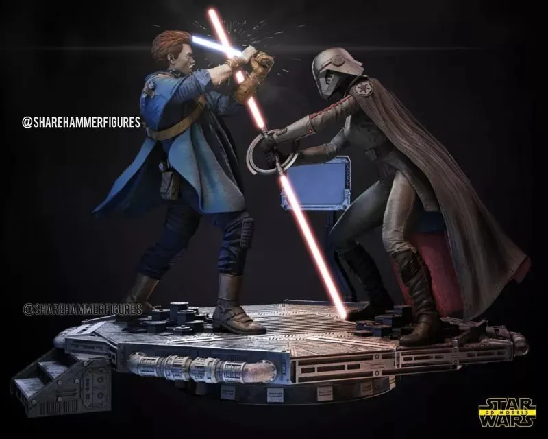 Cal Kestis And Second Sister Diorama Star Wars