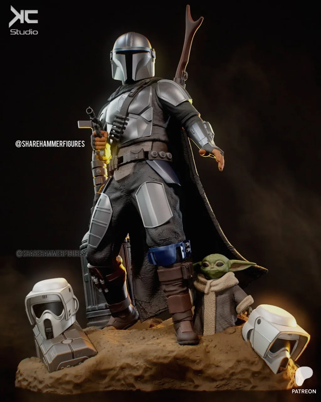 KcStudio - The Mandalorian Star Wars Fanart