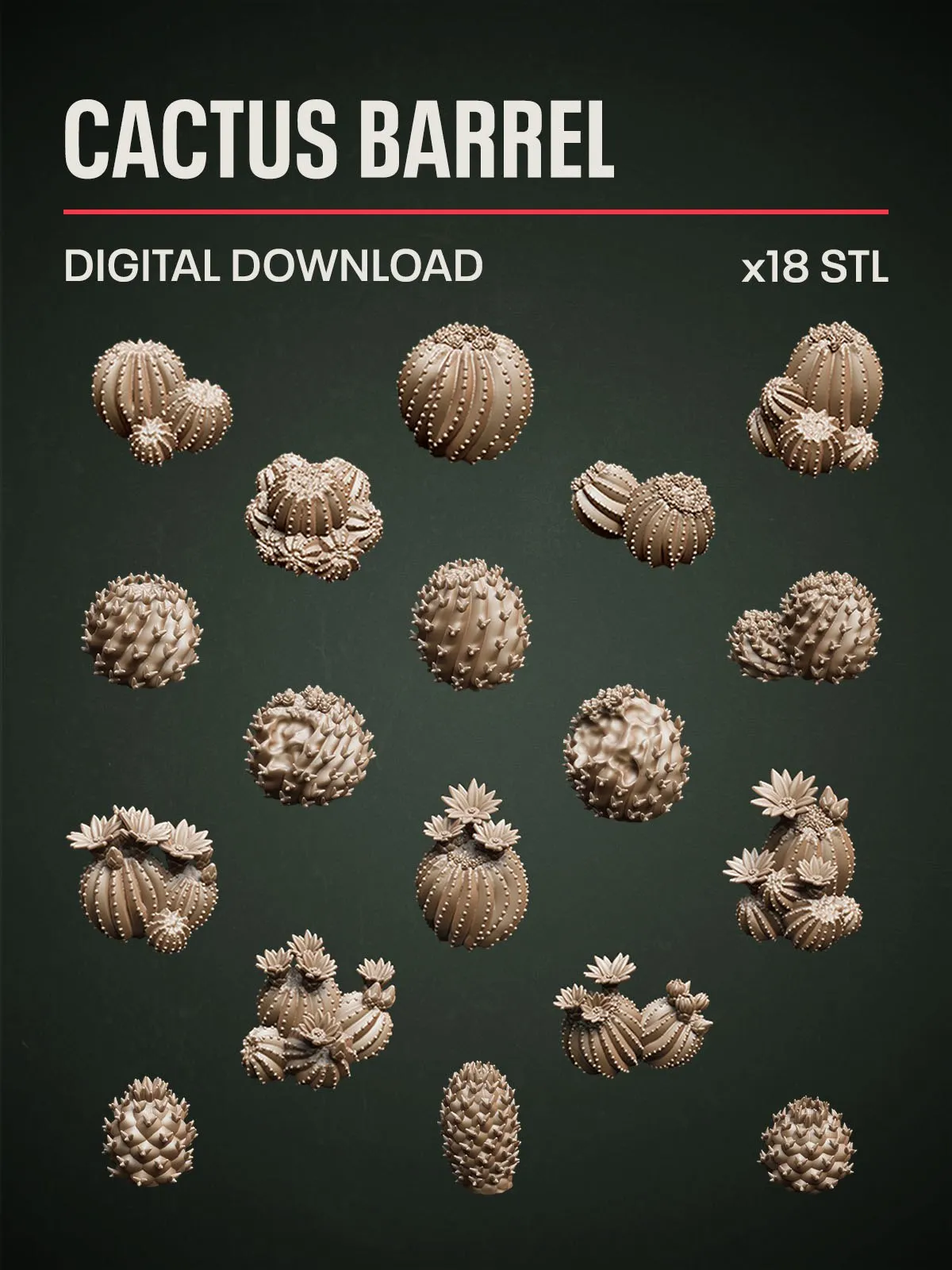 Epic Basing - Barrel Cactus