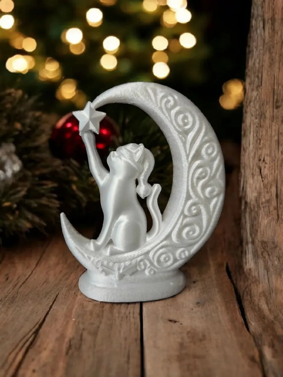 Christmas Moon Cat