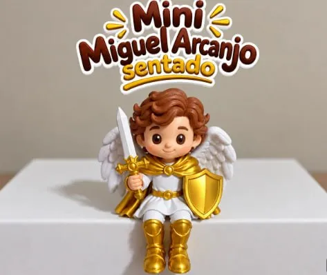 Mini-Arcanjo-Miguel-Sentado-Stl3dbr