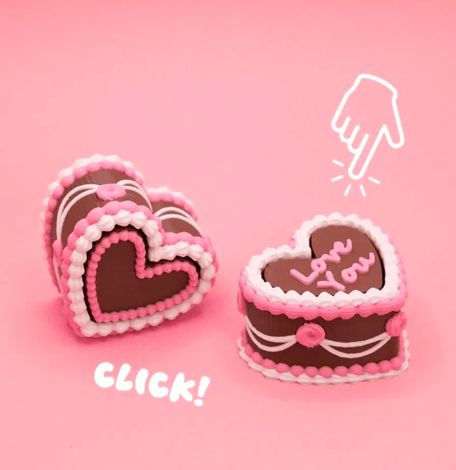 Valentines Vintage Cake Fidget Clicker T Me