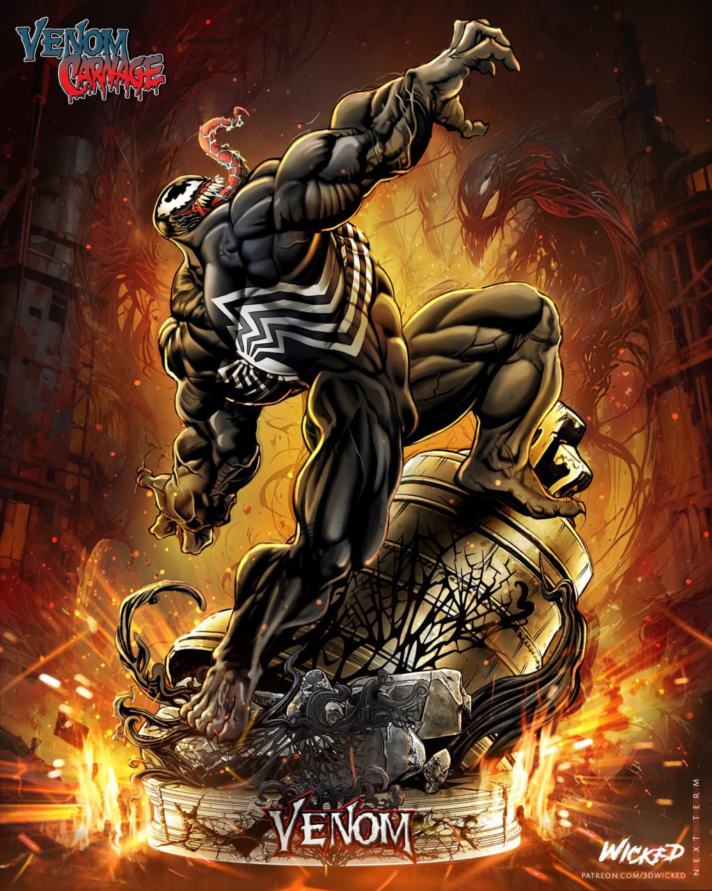 Wicked - Venom 2025 Sculpture T Me MOXOMOR Aka
