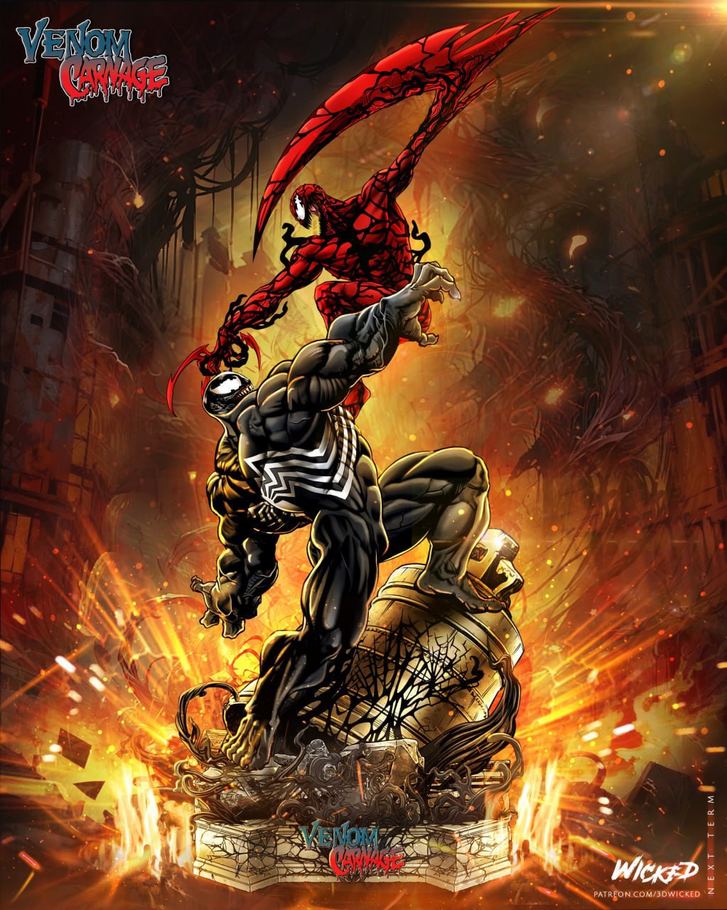 Wicked - Venom Carnage Diorama T Me MOXOMOR Aka Part2