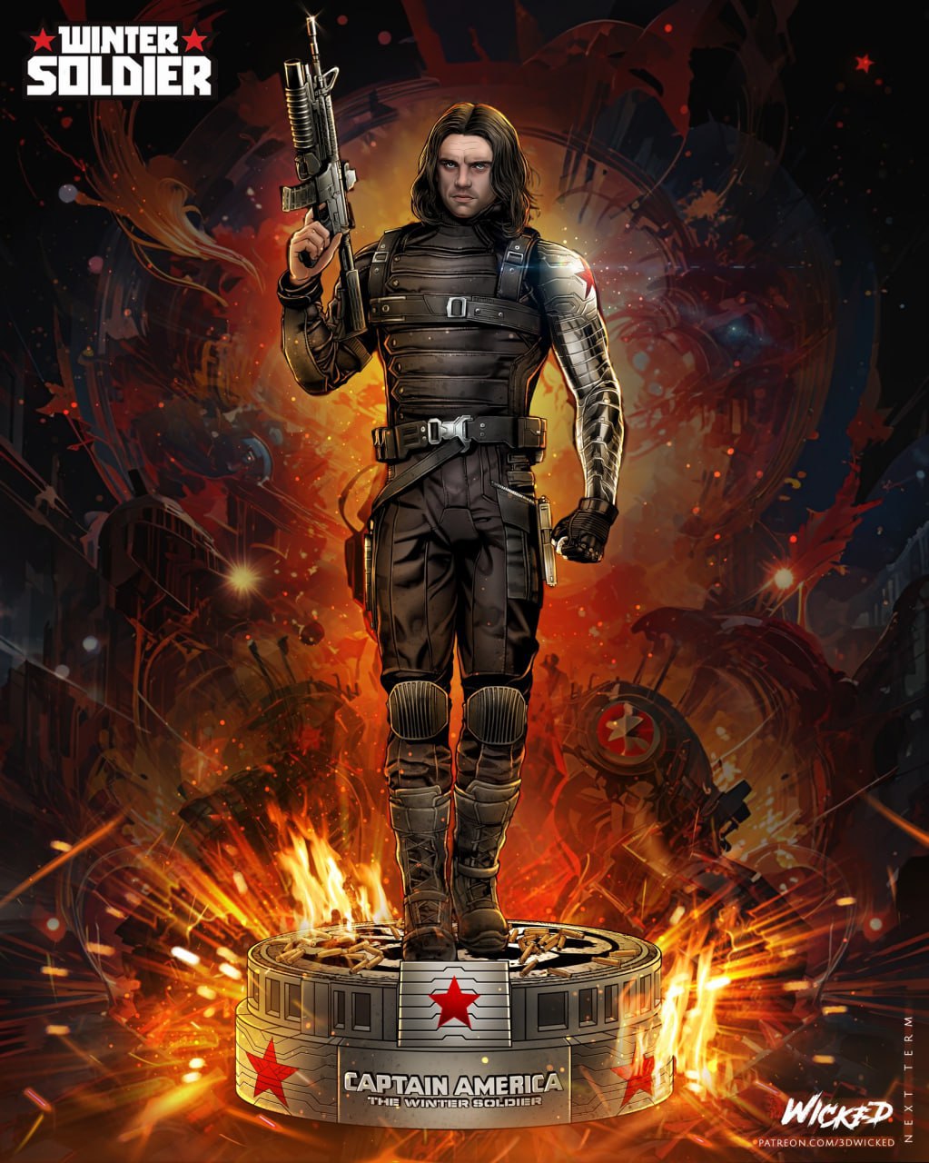 Wicked - Winter Soldier 2025 Sculpture Max Ru MOXOMOR Aka