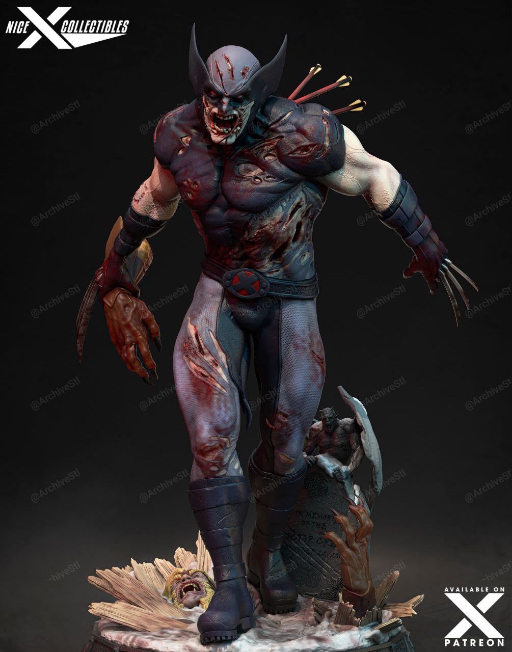 Nice X Collectibles - Wolverine Zombie